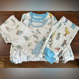 Pottery Barn kids pajamas 2 pair